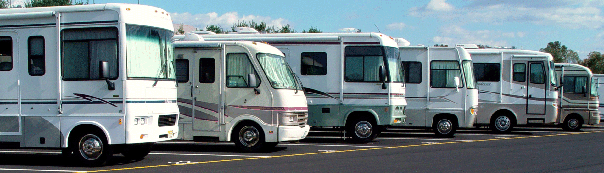 Recreational Vehicles on a Parking Lot